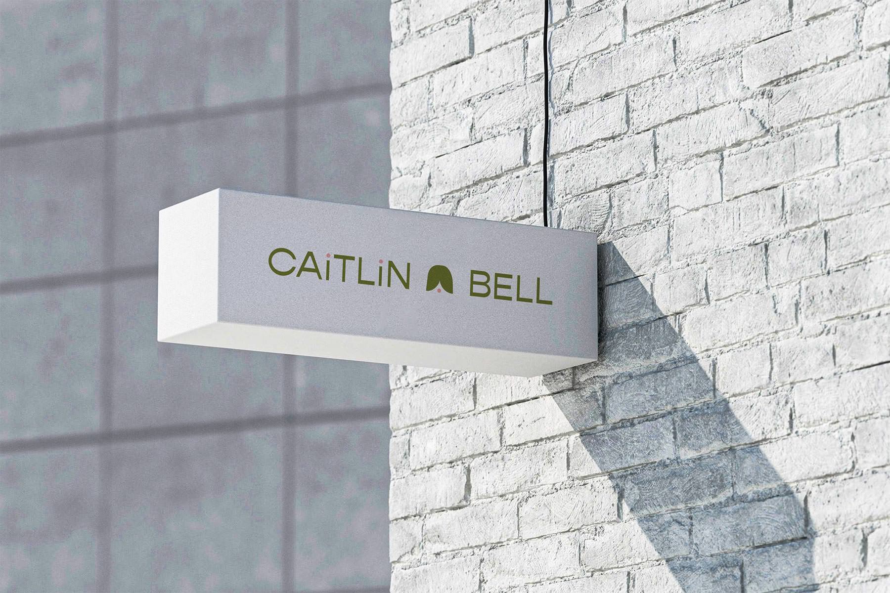 caitlin bell sign logo mockup