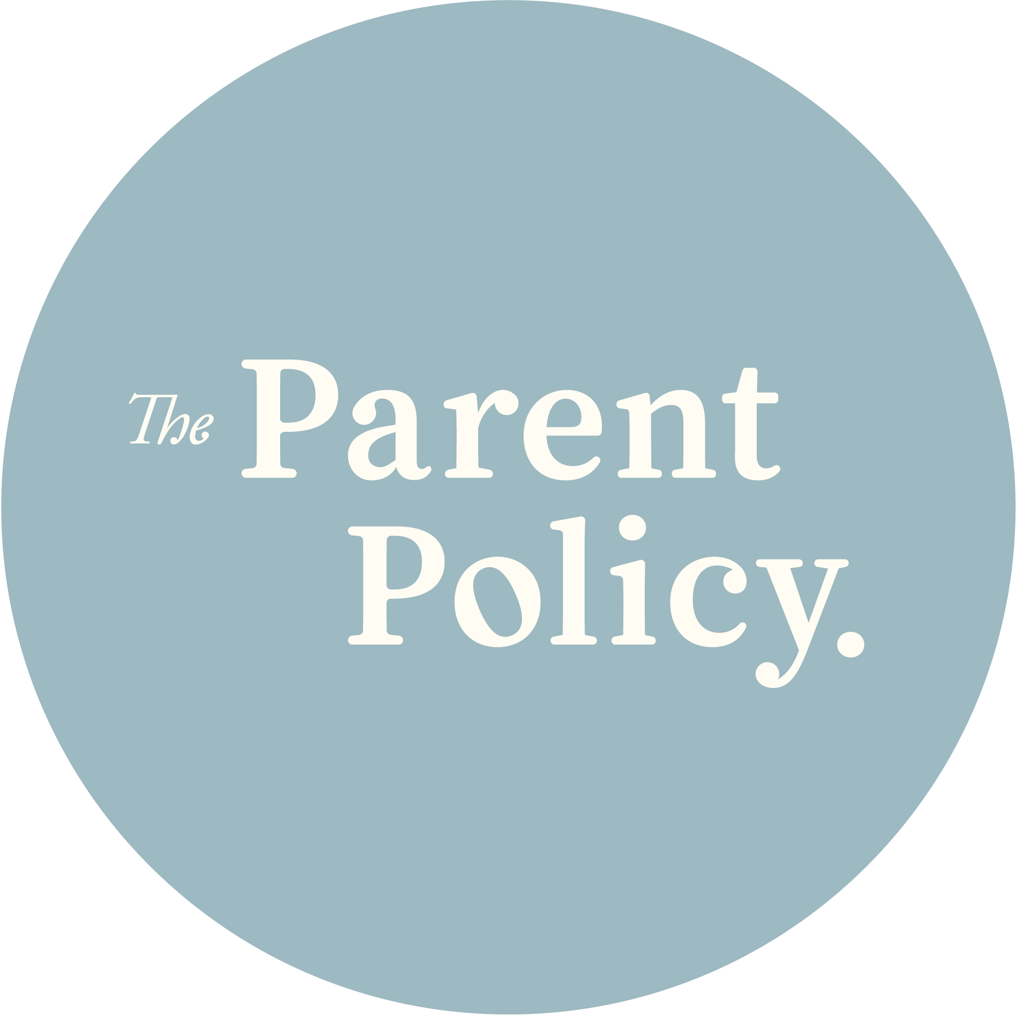 the parent policy circle logo ice w creamy