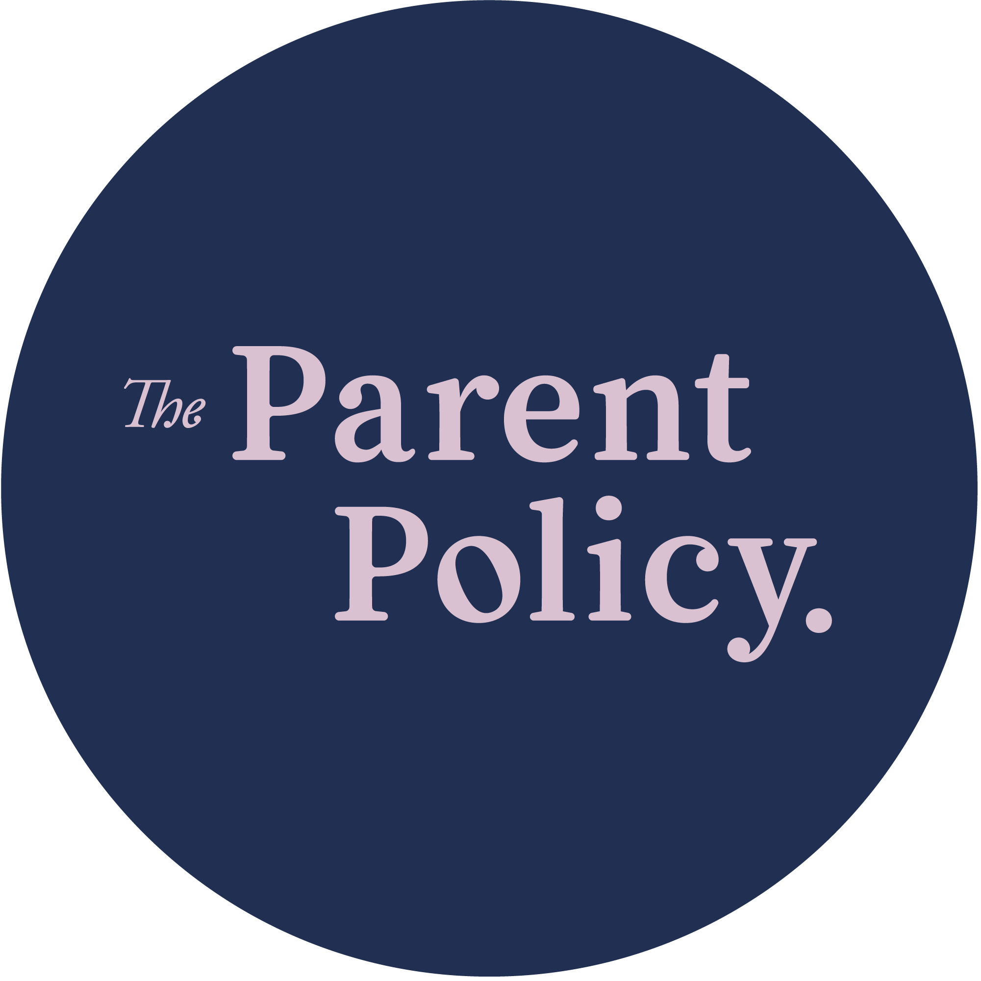 the parent policy circle logo space w pansy